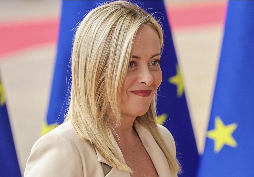 Foto del Presidente Consiglio dei Ministri  Giorgia Meloni
